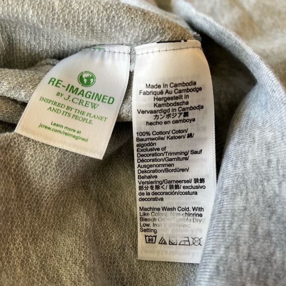 J crew oversized namaste gray sweatshirt womens - Picture 4 of 11
